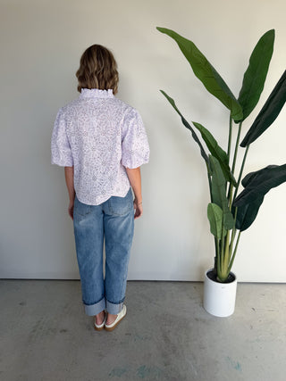 The Everly Eyelet Top