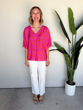 The La Paz Zebra Top
