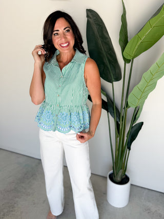 The Pompano Embroidered Top