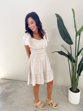 The Benton Dress (Taupe)