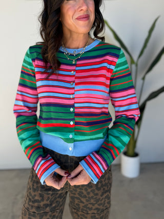 The Kalina Button Sweater (Green)