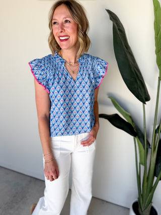The Montrose Top (Blue)