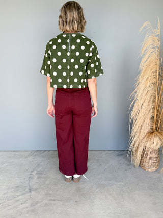 The Loretta Polkadot Top