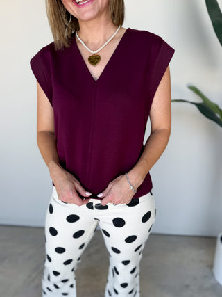 The Beaufort Top (Maroon)