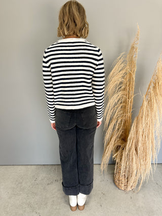 The Drew Button Sweater