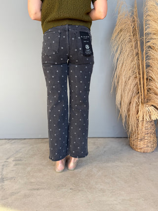 The Marci Polka Dot High Rise Denim