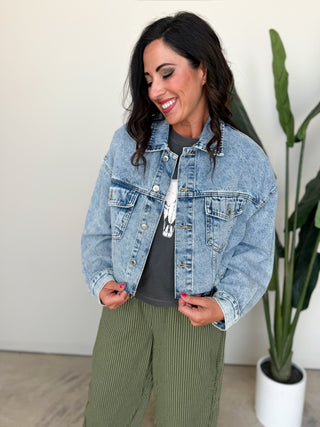 The Sophie Distressed Denim Jacket