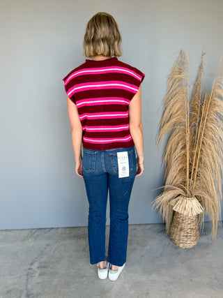 The Chloe Button Sweater (Pink)