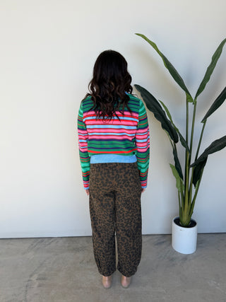 The Kalina Button Sweater (Green)