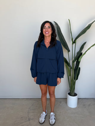 The Colby Zipper Jacket (Navy)