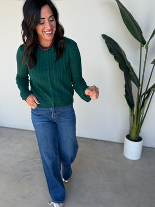 The Elara Knit Top (Forest)