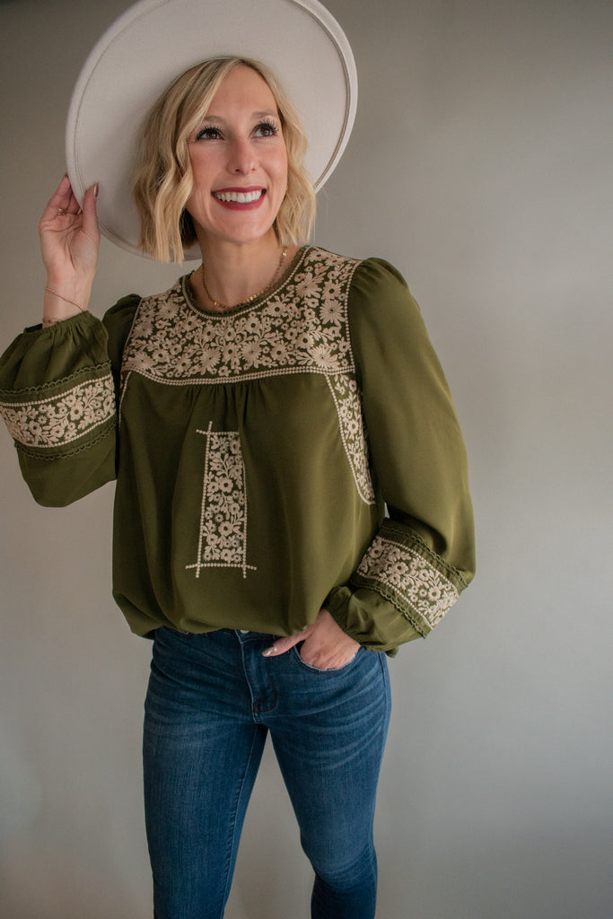 The Dax Embroidered Top