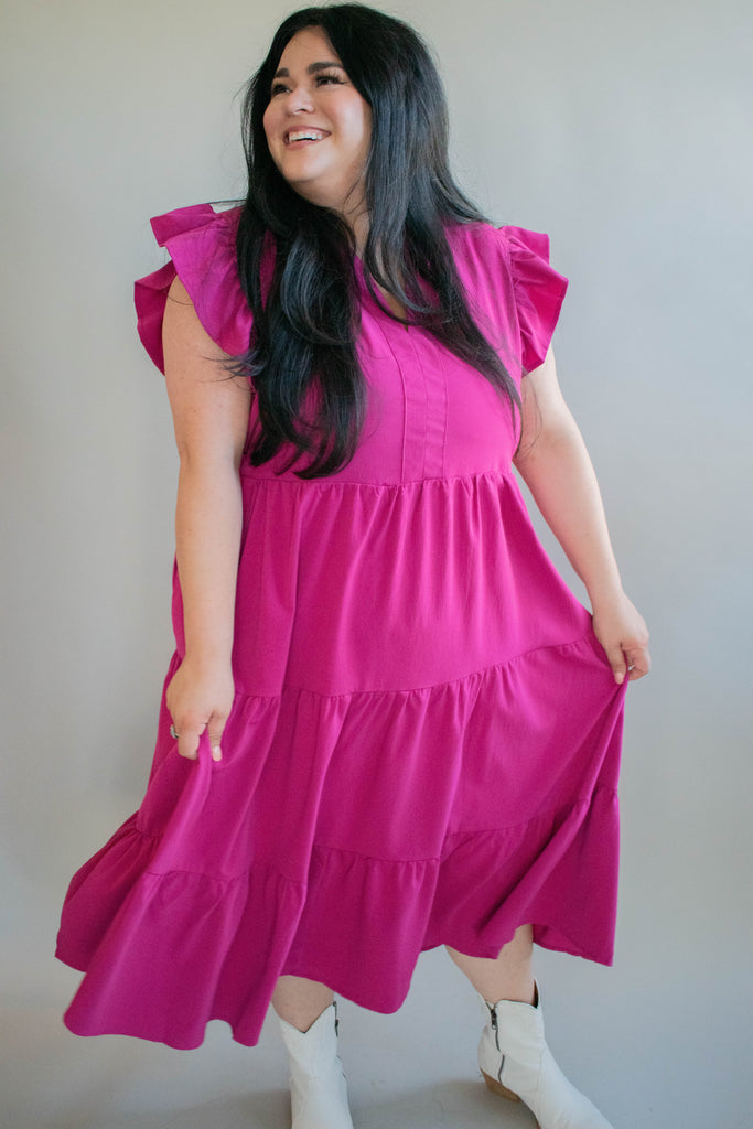 The Cowles Dress  (Magenta)