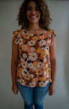 The Annabell Floral Top (Rust)