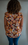 The Annabell Floral Top (Rust)