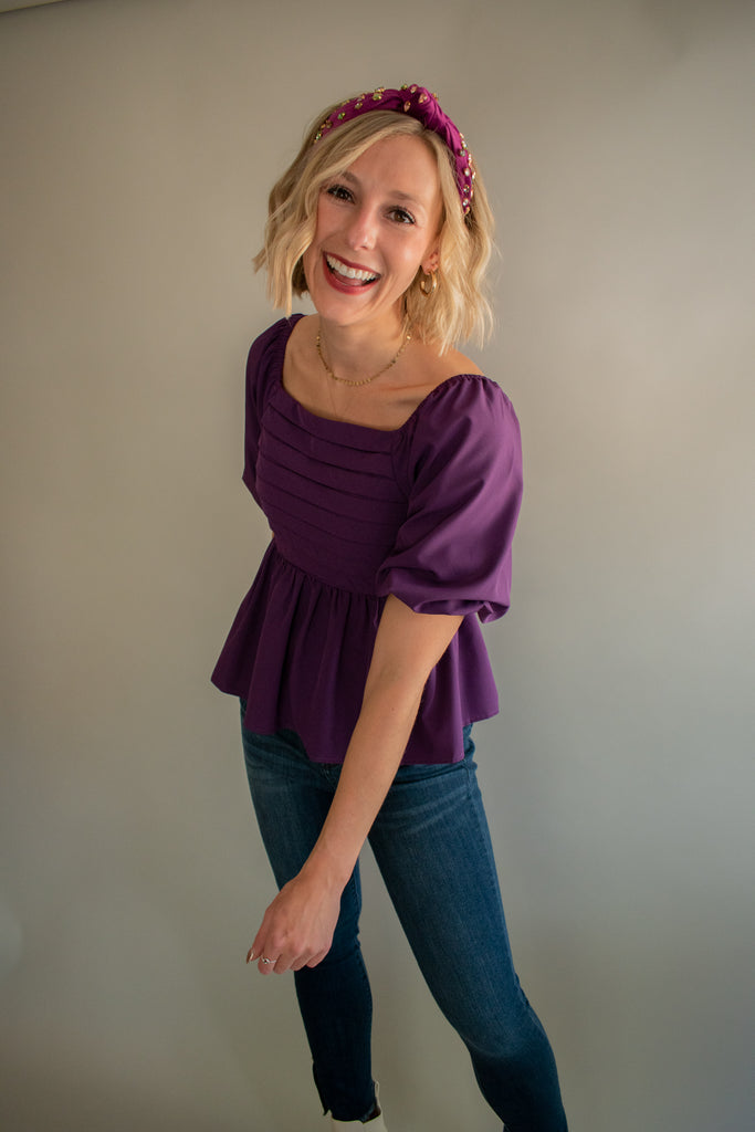 The Tucson Pleated Top