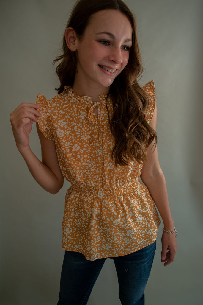 The Andre Floral Top (Tween)