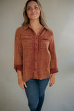 The Edwards Gauze Button Top