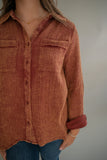 The Edwards Gauze Button Top