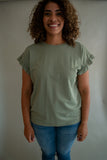 The Sawyer Ruffle Top (Sage)