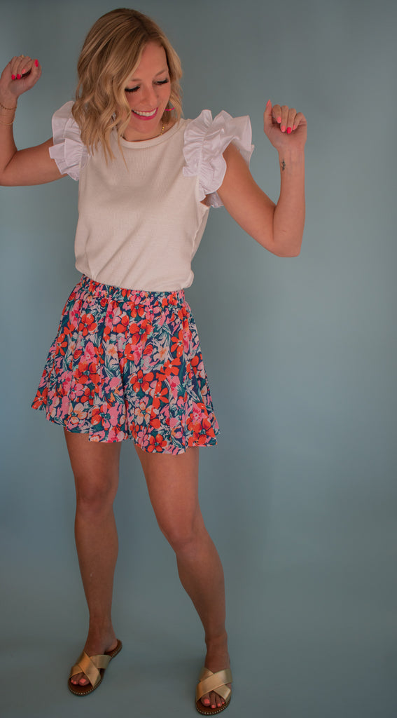 The Farren Floral Shorts