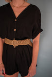 The Jennifer Belted Romper