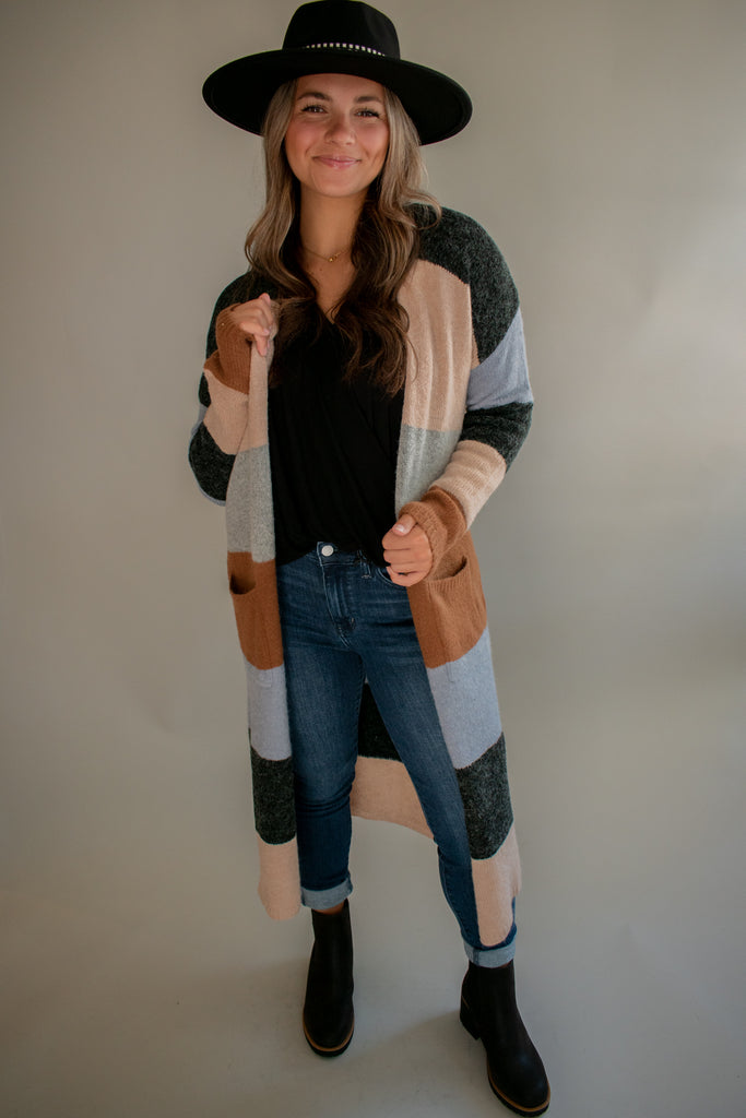 The Bellaire Striped Cardigan