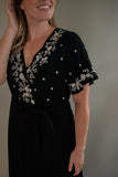 The Josie Embroidered Wrap Dress