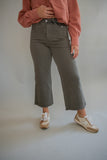 The Sumpter Wide Leg Denim (Olive)