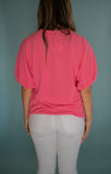 The Marina Puff Sleeve Top (Pink)