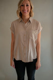 The Kerry Button Top (Tan)