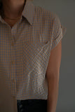 The Kerry Button Top (Tan)