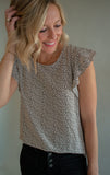 The Krista Flutter Sleeve Top
