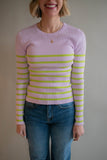 The Henry Striped Sweater (Lilac)