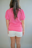 The Durham Ribbed Top (Pink)