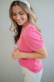 The Durham Ribbed Top (Pink)