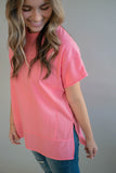 The Ricky Ribbed Top (Coral)