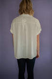 The Hillary Button Top (White)