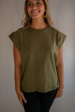 The Briar Stud Top (Olive)