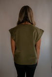 The Briar Stud Top (Olive)
