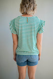 The Charles Striped Top (Green)