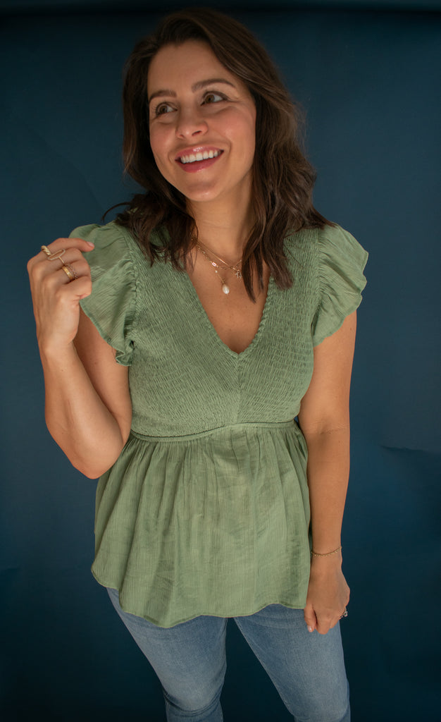 The Atlas Smocked Top