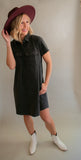 The Memphis Black Denim Dress