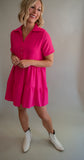 The Ringo Tunic Dress (Hot Pink)