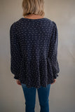 The Emmie Dotted Sweater (Navy)