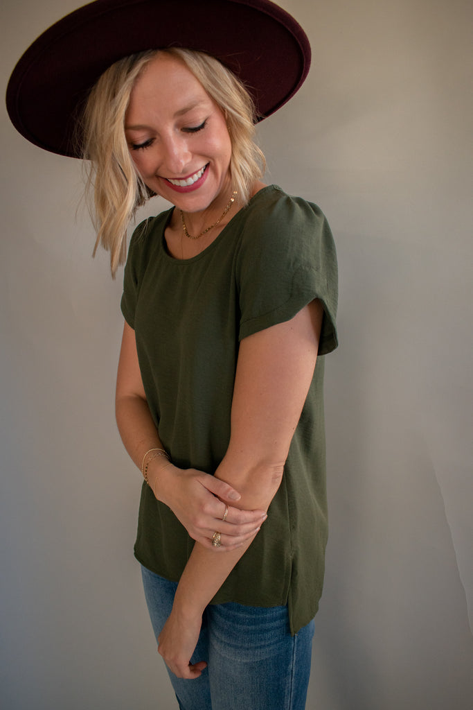 The Lesley Top (Olive)