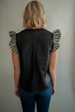The Brynlee Flutter Sleeve Top