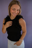 The Darcey Tulle Sleeve Top