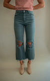 The Balsam Vintage Flare Crop Denim