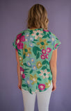 The Bressa Floral Top (Sage)